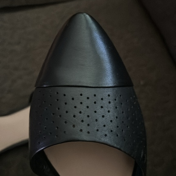 Tommy Hilfiger new black leather flats size 10 - Picture 3 of 6